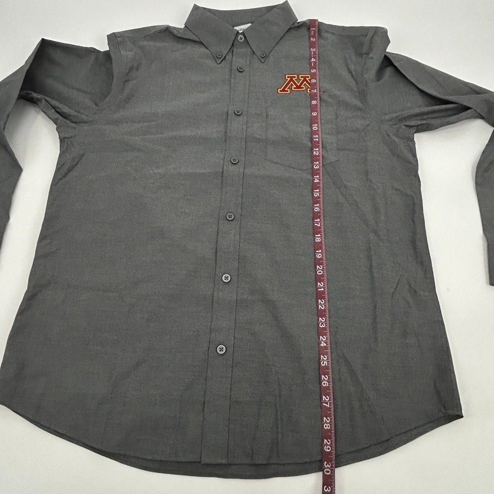 Minnesota Golden Gophers Brooks Brothers Shirt Men Large Gray Button Down - Picture 8 of 9